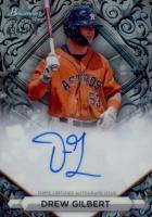 2023 Bowman Sterling Prospect Autographs #PADG Drew Gilbert Sterling Silver Baseball Card