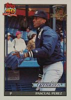 1991 Topps Desert Shield #701 Pascual Perez Baseball Card
