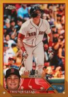 2023 Topps Chrome #174 Triston Casas Gold Refractor Baseball Card