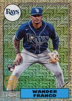 2022 Topps Silver Pack 1987 Chrome Promo #T87C1 Wander Franco Update Baseball Card