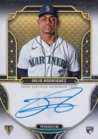 2022 Topps Triple Threads Rookie Autographs #RAJR Julio Rodriguez Baseball Card