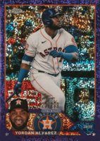 2023 Topps Chrome #201 Yordan Alvarez Purple Speckle Refractor Baseball Card