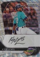2020 Panini Prizm Rookie Autographs #RAKL Kyle Lewis Blue Wave Prizm Baseball Card