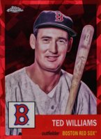 2022 Topps Chrome Platinum Anniversary #89 Ted Williams Red Atomic Refractor Baseball Card
