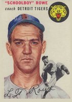 1954 Topps #197 Schoolboy Rowe Baseball Card