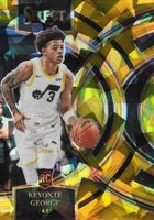 2023 Panini Select #109 Keyonte George Gold Cracked Ice Basketball Card