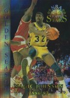 1996 Topps NBA Stars #72 Magic Johnson Finest-Atomic Refractor Basketball Card