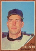 1962 Topps #227 Bobby Tiefenauer Baseball Card