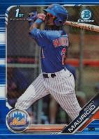 2019 Bowman Prospects Chrome #107 Ronny Mauricio Blue Refractor Baseball Card