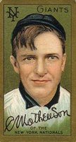 1911 Gold Borders #133c Christy Mathewson Cycle 1 Loss Variation Baseball Card