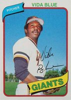 1980 Topps #30 Vida Blue Baseball Card