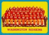 1963 Topps #169 Washington Redskins Football Card