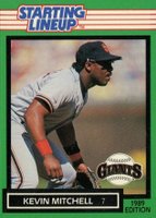 1989 Kenner Starting Lineup # Kevin Mitchell Baseball Card