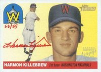 2004 Topps Heritage Real One Autographs #RO-HK Harmon Killebrew Red Baseball Card
