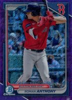 2024 Bowman Chrome Prospects #BCP235 Roman Anthony Purple Shimmer Baseball Card