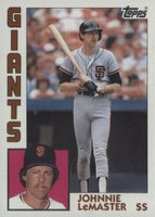 1984 Topps #663 Johnnie LeMaster Baseball Card
