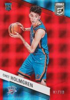 2022 Panini Donruss Elite #241 Chet Holmgren Asia-Hyper Red Basketball Card