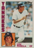 1984 Topps #408 Lou Piniella Baseball Card