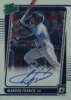 2021 Panini Donruss Optic Rated Prospect Signatures #RPSWF Wander Franco White Mojo Baseball Card