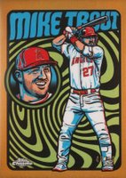 2024 Topps Chrome Ultraviolet All-Stars #UV3 Mike Trout Gold Refractor Baseball Card