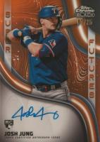 2023 Topps Chrome Black Super Futures Autograph #JJ Josh Jung Orange Baseball Card