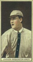 1912 Brown Backgrounds Red Cycle #86 Walter Johnson Baseball Card