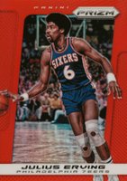 2013 Panini Prizm #221 Julius Erving Red Prizm Basketball Card