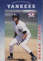 1994 Albany-Colonie Yankees Yearbook # Derek Jeter Baseball Card