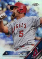 2016 Topps Chrome #46 Albert Pujols Refractor Baseball Card