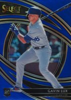 2020 Panini Select #170 Gavin Lux Blue Prizm Baseball Card