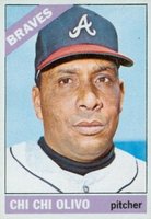 1966 Topps #578 Chi Chi Olivo Short Print Baseball Card