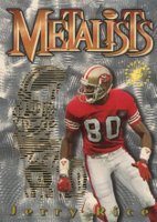 1995 Stadium Club Metalists #M1 Jerry Rice Football Card