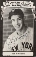 1973 TCMA All-Time Greats Postcard # Joe DiMaggio Baseball Card