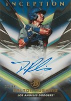 2023 Bowman Inception Autographs #BPADR Dalton Rushing Blue Foil Baseball Card