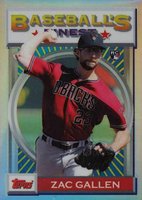 2020 Finest Flashbacks #54 Zac Gallen Refractor Baseball Card