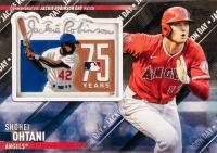 2022 Topps Update Commemorative Special Event Patch Manufactured Relics #SEPSO Shohei Ohtani Black Baseball Card