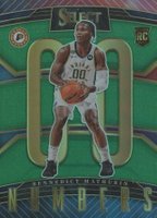 2022 Panini Select Select Numbers #19 Bennedict Mathurin Green Basketball Card