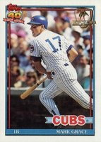 1991 Topps Desert Shield #520 Mark Grace Baseball Card