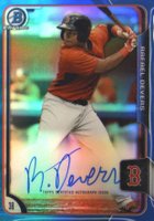 2015 Bowman Chrome Autograph Prospect #RD Rafael Devers Blue Refractor Baseball Card