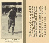 1916 Weil Baking Co. #88 William James Baseball Card