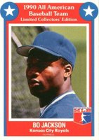 1990 All American Baseball Team #7 Bo Jackson Baseball Card