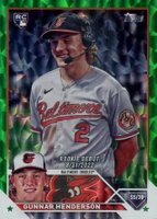 2023 Topps Update #US18 Gunnar Henderson Green Foil Baseball Card