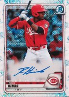 2020 Bowman Chrome Mega Box Autographs #BMARH Rece Hinds Baseball Card