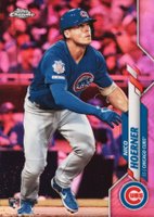 2020 Topps Chrome #161 Nico Hoerner Pink Refractor Baseball Card