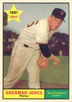 1961 Topps #161 Sherman Jones Baseball Card