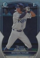 2023 Bowman Draft #BDC60 Brayden Taylor Chrome-Refractor Baseball Card