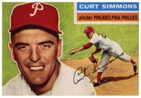 1956 Topps #290 Curt Simmons Baseball Card