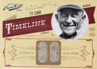 2012 Playoff Prime Cuts Timeline #48 Ty Cobb Jersey Number Baseball Card