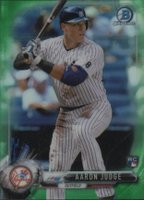 2017 Bowman Chrome Mini #32 Aaron Judge Bowman Rookies-Green Refractor Baseball Card