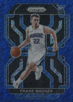 2021 Panini Prizm #310 Franz Wagner Blue Shimmer Basketball Card